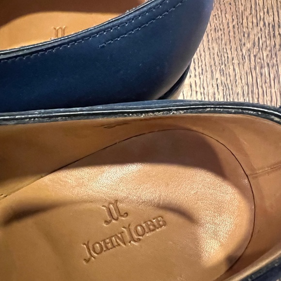 British Brand John Lobb blue leather men’s shoes size 39 - Picture 3 of 11